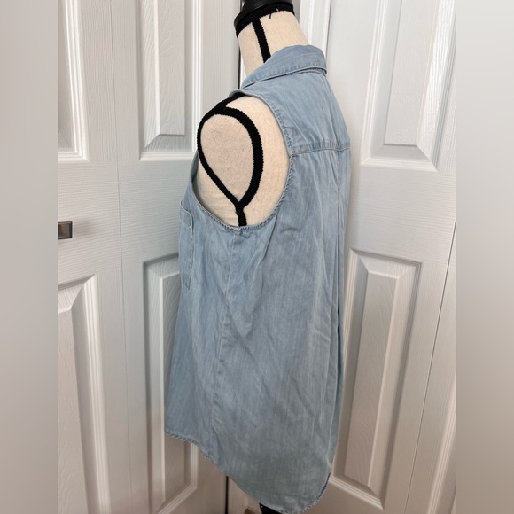 Chambray Button Down Blouse by Velvet & Heart - Picture 10 of 11